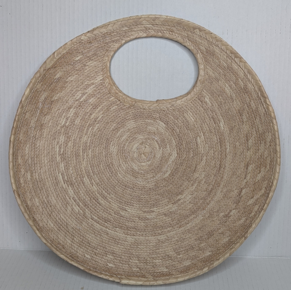 Round Straw Raffia Handbag | Boho Resort Coastal Chic Purse